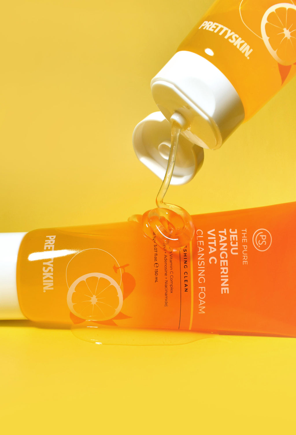 Pure Jeju Tangerine Vita C Cleansing Foam